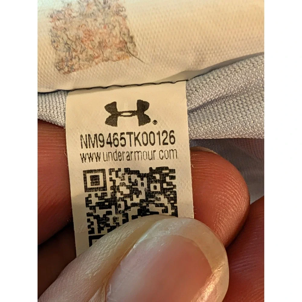Under Armour HeatGear Womens Blue White Running Shorts Medium NM9465TK00126